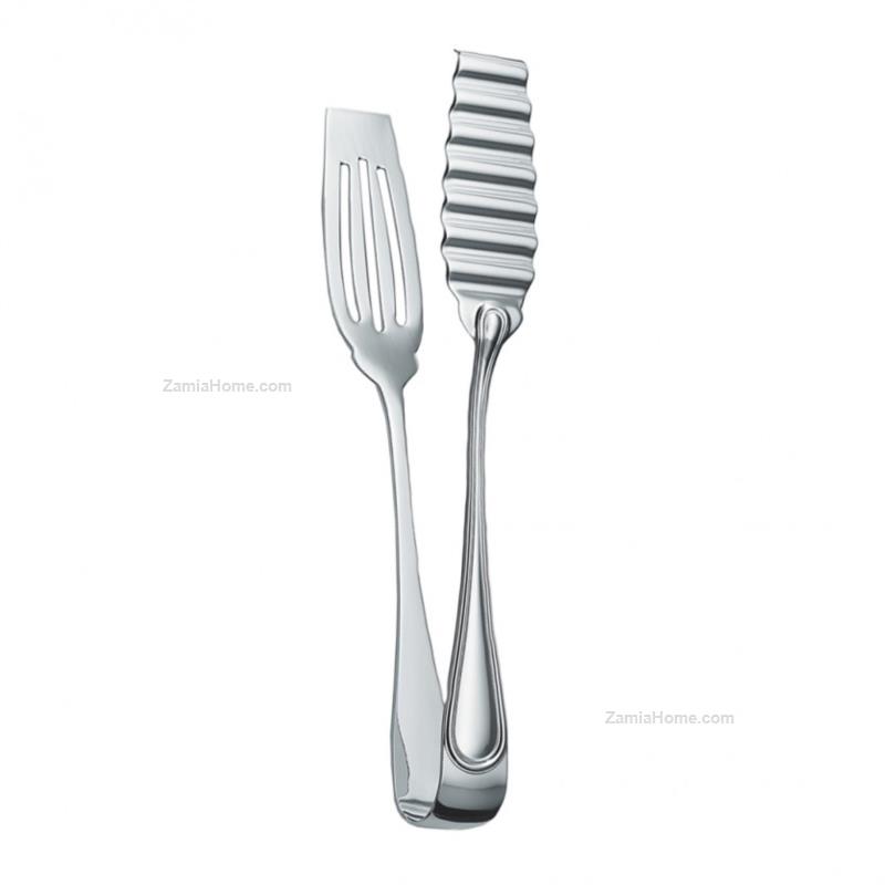 Silver asparagus tongs