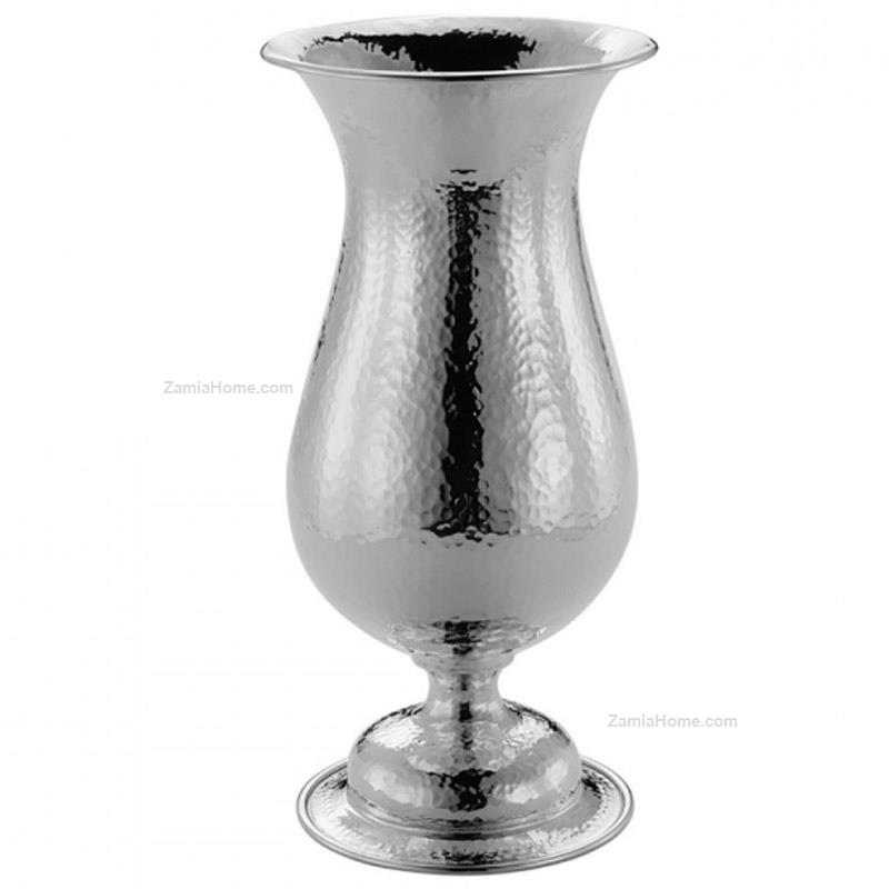 Tulip vase hammered