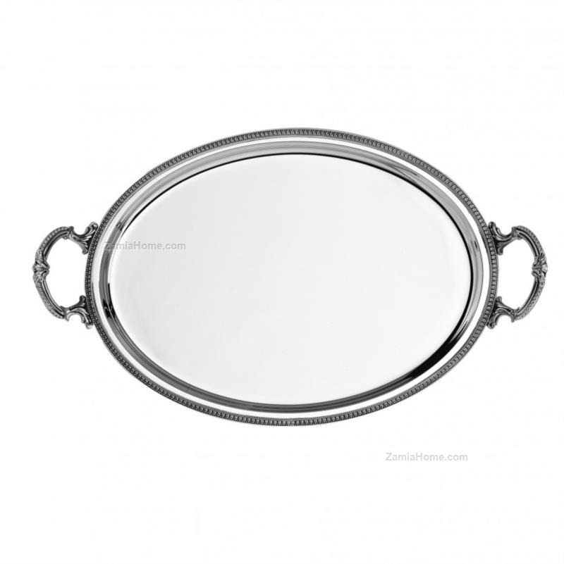 Silver tray with handles
